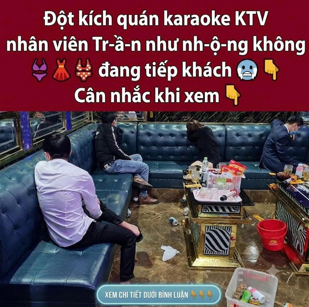 Phát hiện karaoke trá hình với hàng chục thiếu n/ữ ph/ụ/c v/ụ