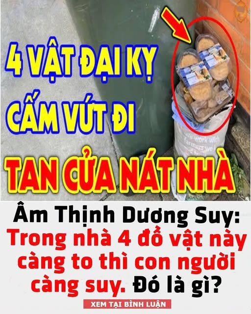 Trong nhà 4 đồ vật này càng to thì con người càng suy. Đó là gì? –