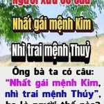 Ông bà ta có câu: “Nhất gái mệnh Kim, nhì trai mệnh Thủy”, họ là người thế nào?