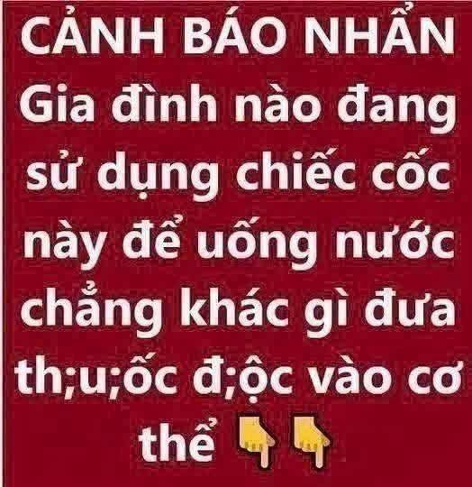 Nếu bạn còn sử dụng chiếc cốc này để uống nước đồng nghĩa với